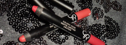 Вторая пара GR: любимец и "нунезнаааю" - помады Golden Rose Matte Lipstick Crayon в оттенках 11 и 13