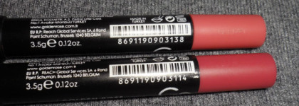 Вторая пара GR: любимец и "нунезнаааю" - помады Golden Rose Matte Lipstick Crayon в оттенках 11 и 13