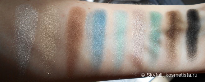 Красавица палетка Pupa Pupart Eyeshadow palette тон 04 изумрудный + бежевый