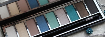 Красавица палетка Pupa Pupart Eyeshadow palette тон 04 изумрудный + бежевый