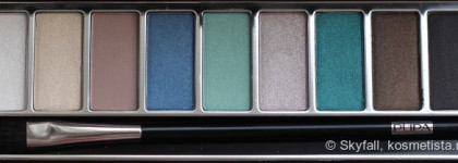 Красавица палетка Pupa Pupart Eyeshadow palette тон 04 изумрудный + бежевый