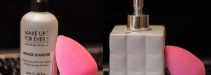 Очистка кистей и спонжей с помощью средств Make Up For Ever