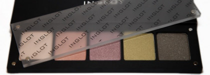 Тени Inglot Freedom System в оттенках 355, 397, 160, 412 и 471