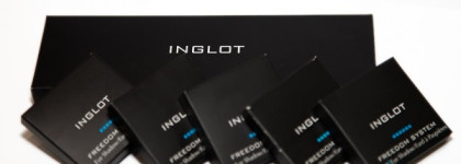 Тени Inglot Freedom System в оттенках 355, 397, 160, 412 и 471