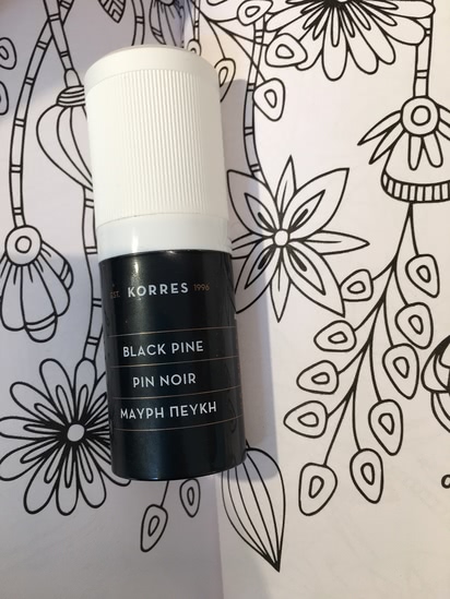 Черно-белый опыт с Korres Black pine