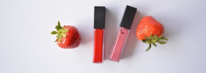 Maybelline Vivid Matte Liquid 05 Nude Flush и 35 Rebel Red