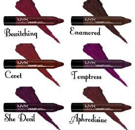 NYX Simply Vamp lip cream SV02 Temptress и SV06 SHE Devil
