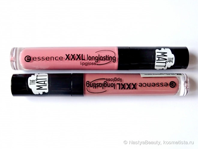 Матовые помады Xxxl Longlasting Lipgloss Matt effect 06 Soft Nude и 05 Velvet Rose