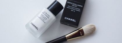 Черным по белому Chanel Perfection Lumiere Velvet foundation #10 и Chanel Le Blanc De Chanel Sheer Illuminating Base