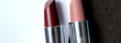 Make-up factory lip color #111 Nude Lavender, #137 Casablanca Red