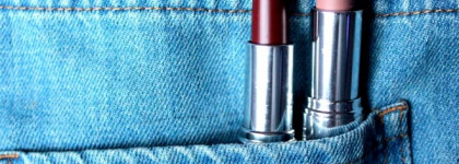 Make-up factory lip color #111 Nude Lavender, #137 Casablanca Red