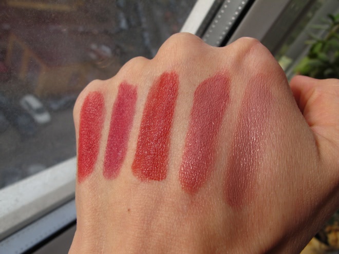 Мои помады Bourjois rouge edition Lipstick 02,04,05 и rouge edition 12 hours 30,33