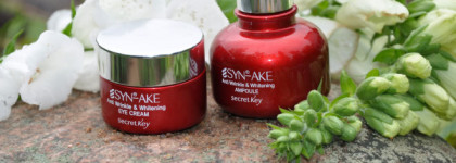 Secret Key Syn-Ake Anti Wrinkle and Whitening Eye Cream и Syn-Ake  Anti Wrinkle and Whitening Ampoule - моя дружба со змеей