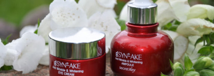 Secret Key Syn-Ake Anti Wrinkle and Whitening Eye Cream и Syn-Ake  Anti Wrinkle and Whitening Ampoule - моя дружба со змеей