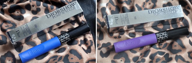 Взрыв цвета с цветной тушью для ресниц Diorshow Pump'n'Volume mascara в оттенках #160 Purple Pump и #260 Blue Pump