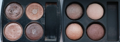 Близнецы? Makeover Paris Multi-Effect Quadra Eyeshadow (#hepbum) и Chanel Les 4 Ombres (#226 Tissé Rivoli )