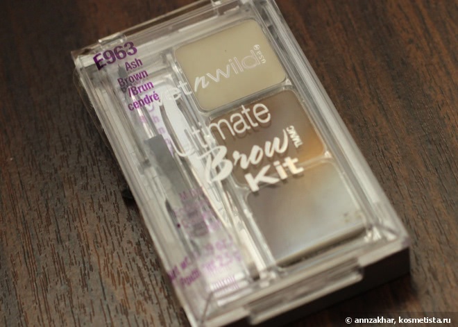 Бюджетное оформление бровей с Wet'N'Wild Ultimate Brow Kit E963 Ash Brown