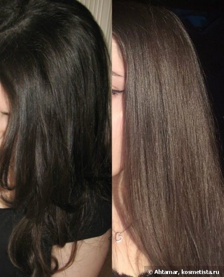 Каштановый цвет волос фото до и после окрашивания пепельно