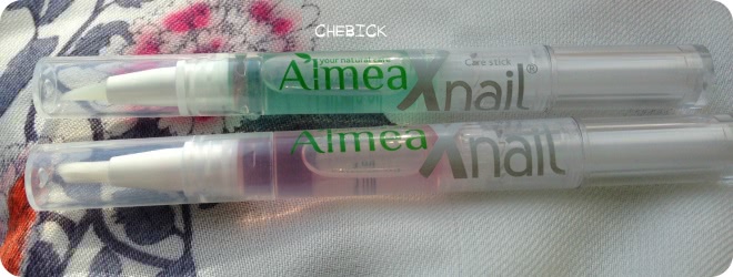 Almea Xnail Care Stick Cuticle Oil в количестве двух штук с ароматом жасмина и персика