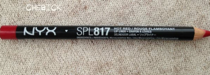 Мои творцы алых губ от Nyx- карандаш в оттенке Hot Red  и помада Butter Lipstick в оттенке Mary Janes