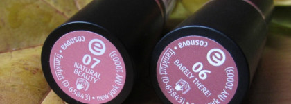 Стойкая помада для губ Essence Longlasting Lipstick в двух оттенках 06 Barely there и 07 Natural beauty