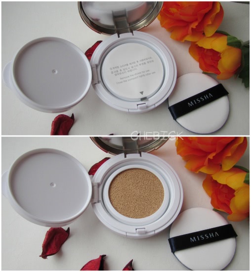 Мой первый кушон - Missha Magic Cushion Moisture в оттенке 21: впечатления, свотчи