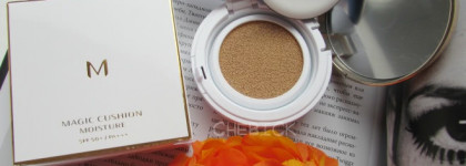 Мой первый кушон - Missha Magic Cushion Moisture в оттенке 21: впечатления, свотчи