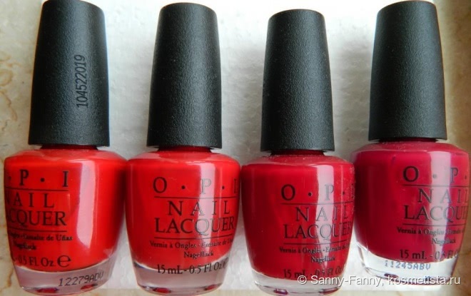 Красный и тёплый - OPI Love Is In My Cards