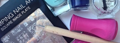 Раскрашенный (реверсивный) стемпинг с Konad Square Plate-11