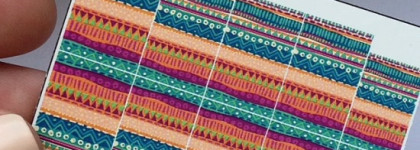 Этнические мотивы с Konad Macaroon Vanila + слайдер Nail Dream Txt-Ds-Eth5