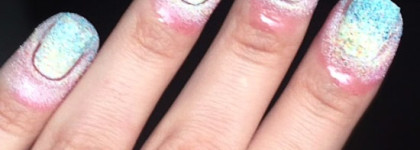 Жаркие тропики с NailLOOK Smoothie Banana&Minty Lime + Konad Square Plate-11