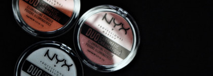 NYX Duo Chromatic Illuminating Powder. Обзор трех оттенков