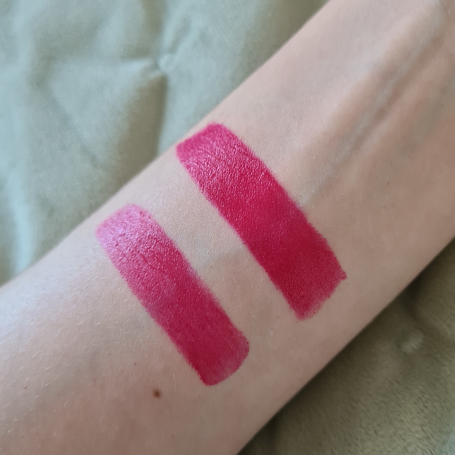 Givenchy Rouge Interdit Satin Lipstick 23 Fuchsia in-the-know свотчи