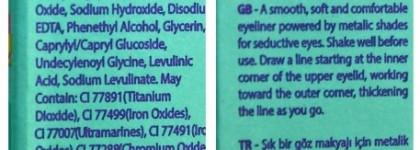 Бронза на глазах c Flormar Color Liner 01 V for Victory