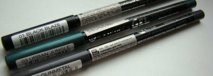 Водостойкий гелевый карандаш для глаз Essence 01 Black Blaze, 03 Urban Jungle, 05 Gunmetal