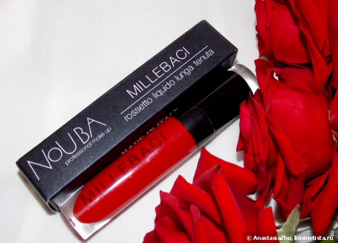 Моя идеальная красная помада. Моя любовь - Nouba Millebaci Long Lasting Lip Color №7