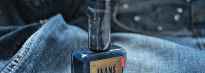 Идеальный лак для любителей песочных текстур и...джинсов. Konad Jeans Collection в оттенке Midnight Blue Jeans