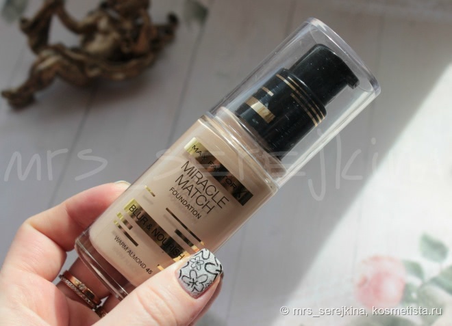 Новая тональная основа от Max Factor - Miracle Match foundation в оттенке 45 Warm Almond. Подробно обо всем и сравнение с Facefinity 3-in-1. В чем особенность новинки?