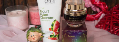 Фруктовая Корея: арбузная пенка для умывания Ottie и виноградный крем FarmStay