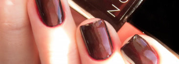 Вишнёвое вино: Avon Gel Finish в оттенке Wine and dine me + дизайн с лентой