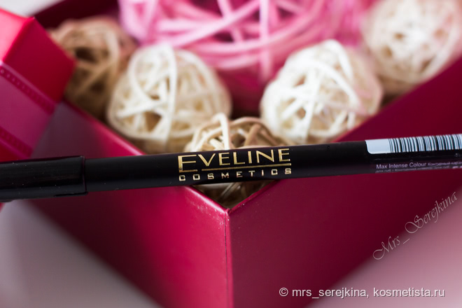 Потрясающе красивый холодный нюдовый карандаш за три копейки - Eveline Max Intense Colour в оттенке 18 Light Plum