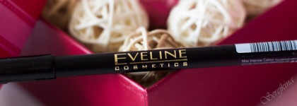 Потрясающе красивый холодный нюдовый карандаш за три копейки - Eveline Max Intense Colour в оттенке 18 Light Plum