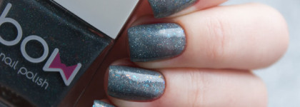 Нескучный серый - Bow nail polish Ashes to ashes