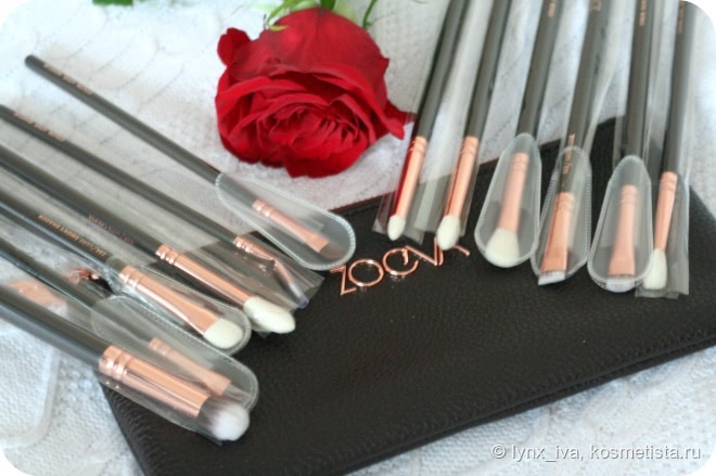 Набор кистей для макияжа Zoeva Rose Golden Complete Eye Set