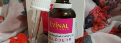Омолаживающая сыворотка для лица 100% гиалуроновая кислота Evinal Celloderm
