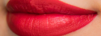 Красные губы - это просто, особенно с NYX matte lipstick Eden (mls27)