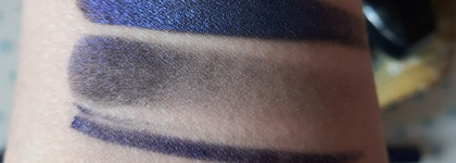 Синие смоки: Pupa The Dark side of beauty Multi-rerective smoky eyeshadow Тени мультиблик Смоки №6 и Extreme Kajal Карандаш-кайал для глаз #003