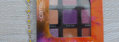 Лучшая летняя палетка теней для век с аквалайнером Catrice colour blast eyeshadow palette 010 Tangerin meets Lilac