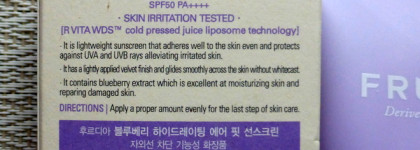 Frudia Blueberry Hydrating Air Fit Sunscreen - мой любимчик на лето