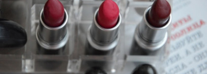 Любимые и не очень маковки  Mac Lipstick All Fired Up, Diva, D for Danger